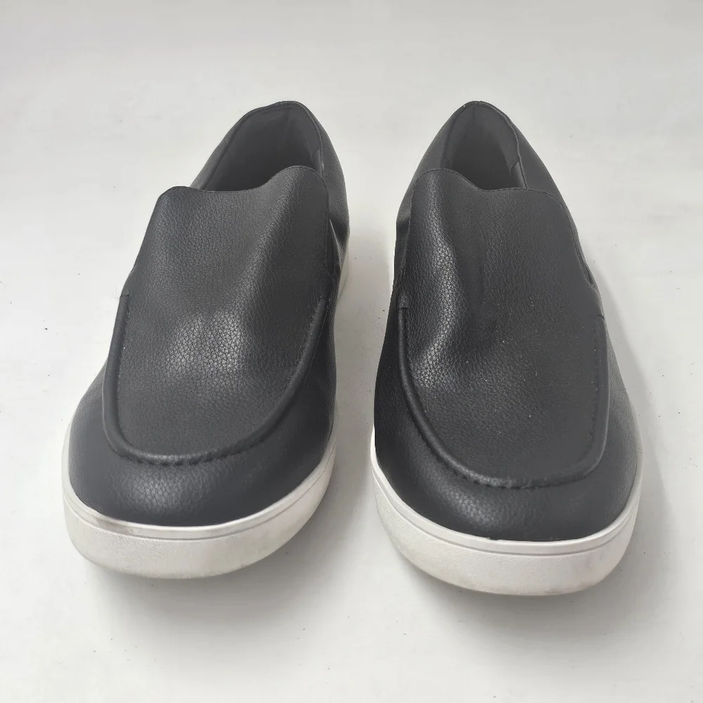 Abound Keaton Slip On Sneakers Black White Sole Cushioned Comfort Size 13